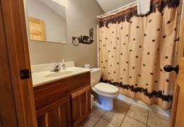 Full bathroom (one bathroom on the main level and one on the upper level)