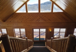 Upper level sitting area to enjoy the bluff views