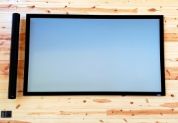 Speaker and 9' Projection Screen