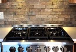 36" gas stove in our catering kitchen