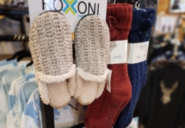 Socks and slippers for keeping the toes warm and cozy