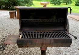 Someone bring the burgers, the charcoal grill is ready!