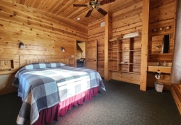 Queen bedroom (all bedrooms have a vanity sink & built-in storage area)