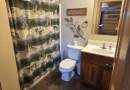 Main level bathroom (1 of 3 bathrooms)