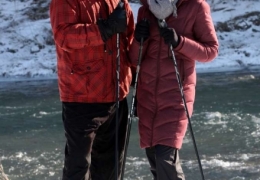 Snow shoes and smiles