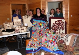 Beautiful quilts created at Cedar Valley Resort