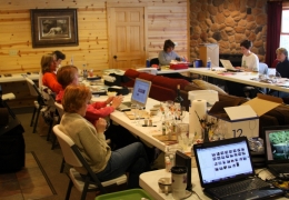 Friends for life at a Cedar Valley Resort quilting retreat