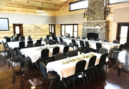 Wedding table setting for up to 100 people