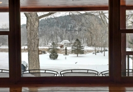 Majestic bluff views from the living room of Whitetail