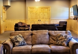 Common Room - 8 foot tables and chairs in storage area