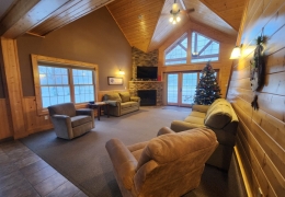 Large open concept living room for small and large gatherings