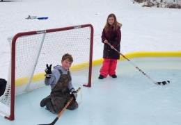 The ice rink is ready