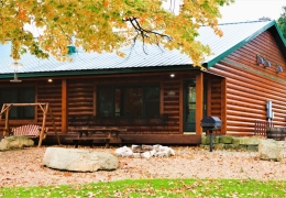 Wolf cabin porch and picnic area